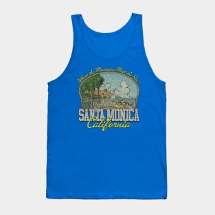 Santa Monica Where the Mountains Meet the Sea 1962 Tank Top